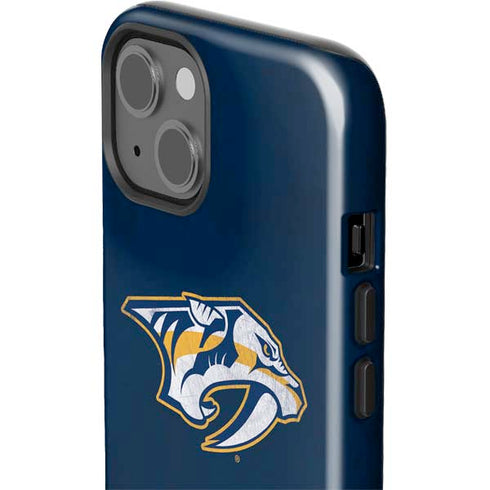 NHL Nashville Predators Distressed iPhone 15 Impact Case